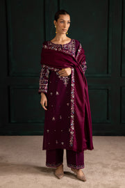 Meg 3Pc - Embroidered Khaddar Dress