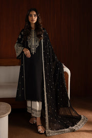 Atish 3Pc - Embroidered Khaddar Dress