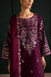 Meg 3Pc - Embroidered Khaddar Dress