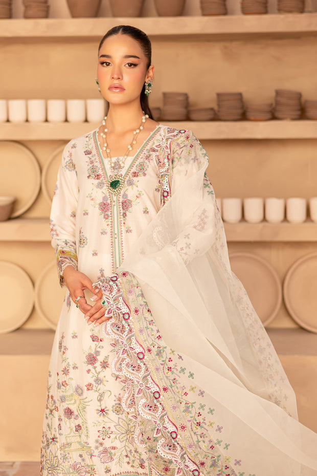 Mayhul 3Pc - Embroidered Luxe Pret