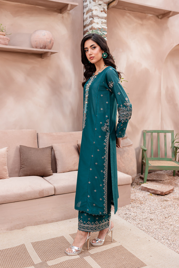 Alba 2Pc - Embroidered Lawn Dress