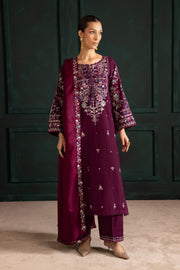 Meg 3Pc - Embroidered Khaddar Dress