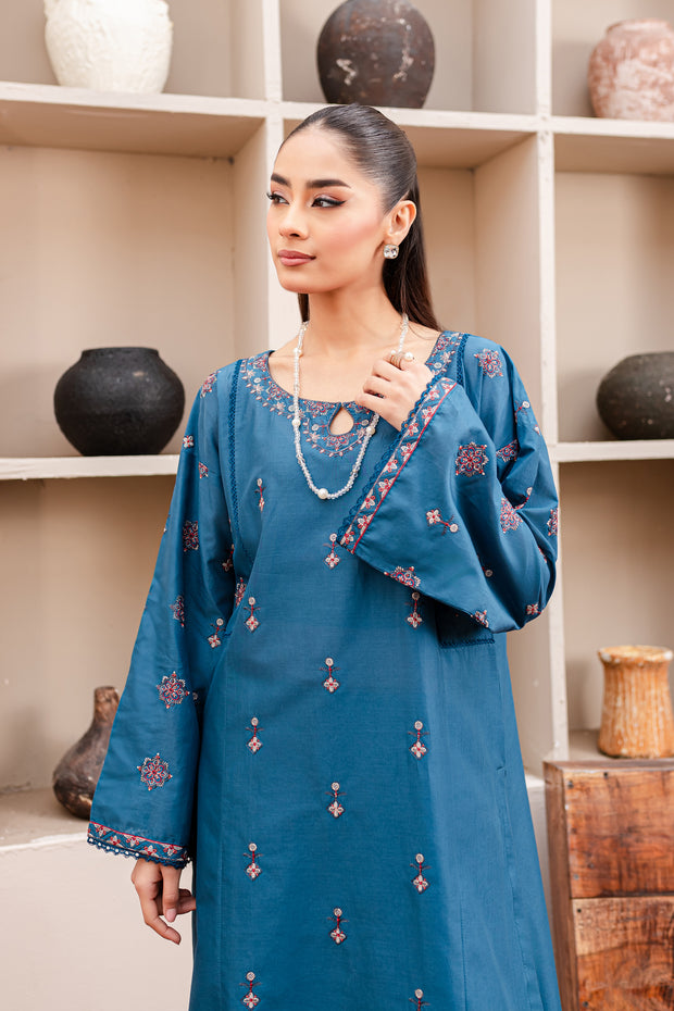 Bia 2Pc - Embroidered Lawn Dress