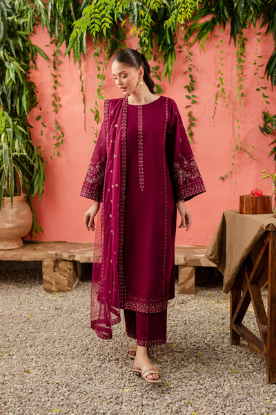 Sereia 3Pc - Embroidered Khaddar Dress