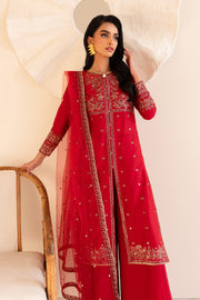 Makhmal 3Pc - Embroidered Sharara Pret