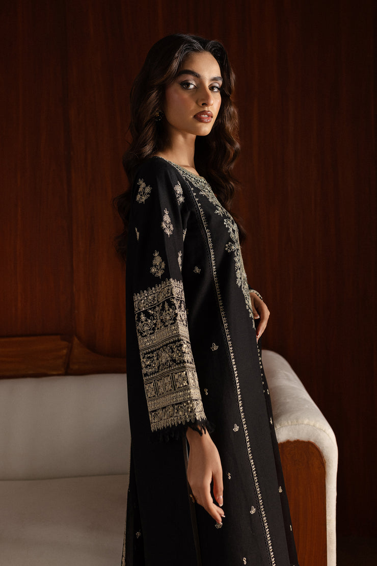 Atish 3Pc - Embroidered Khaddar Dress