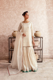 Cotton White 3Pc - Formal Dress