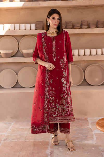 Irtaza 3Pc - Embroidered Luxe Pret
