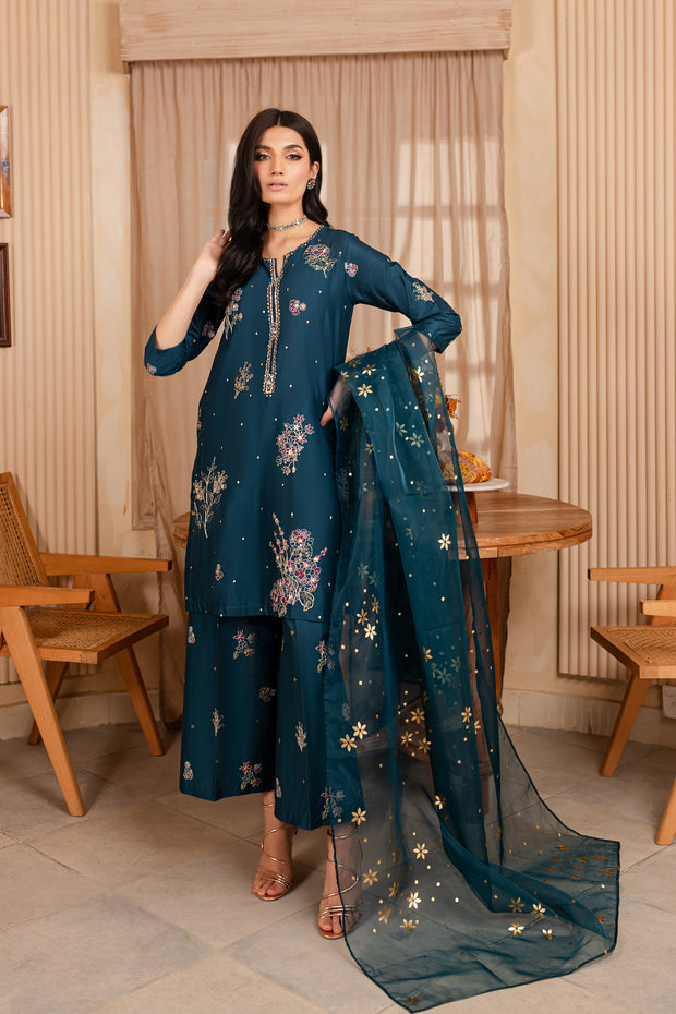 Conifer 3Pc - Embroidered Luxe PRET