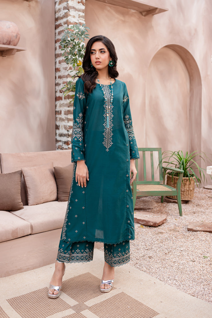 Alba 2Pc - Embroidered Lawn Dress