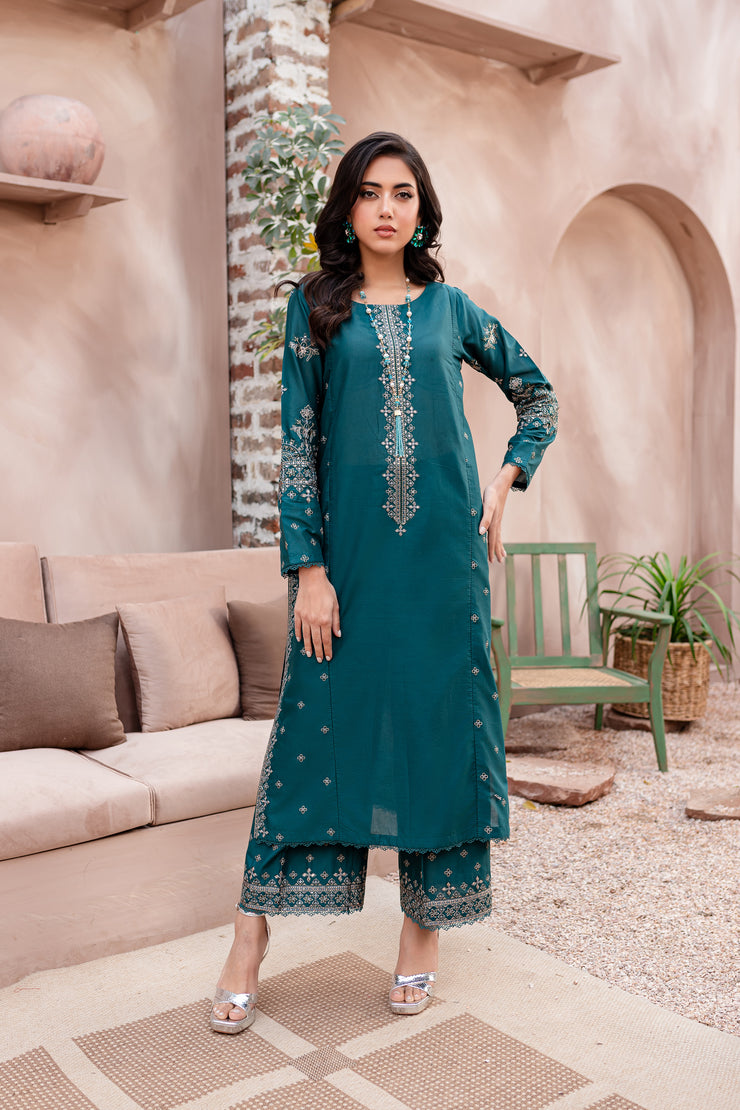 Alba 2Pc - Embroidered Lawn Dress