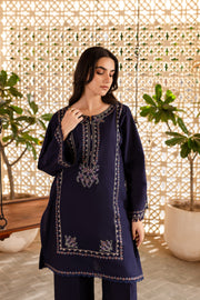 Amal 2Pc - Embroidered Khaddar Dress