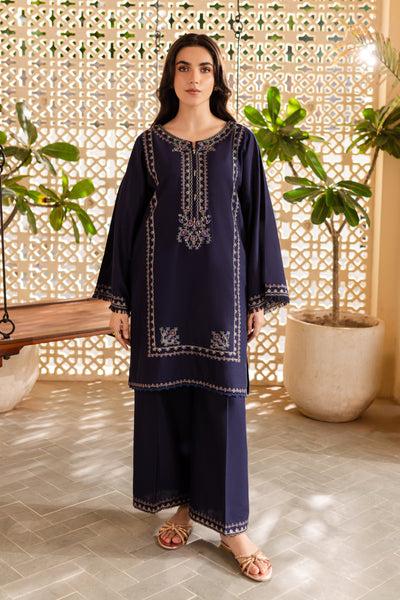 Amal 2Pc - Embroidered Khaddar Dress