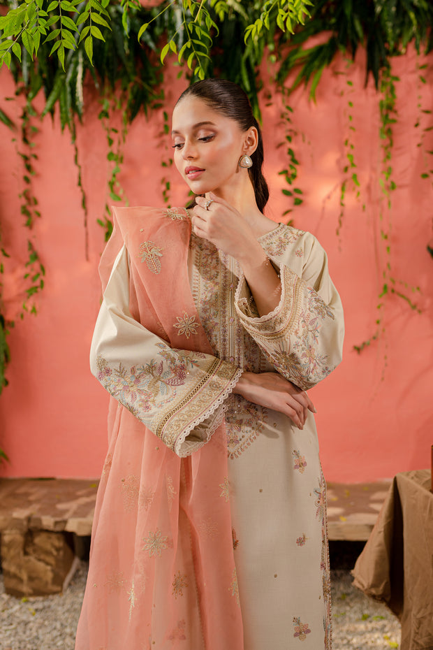 Kurt 3Pc - Embroidered Karandi Dress