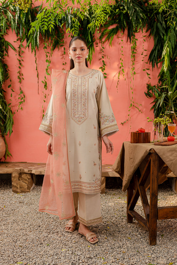 Kurt 3Pc - Embroidered Karandi Dress