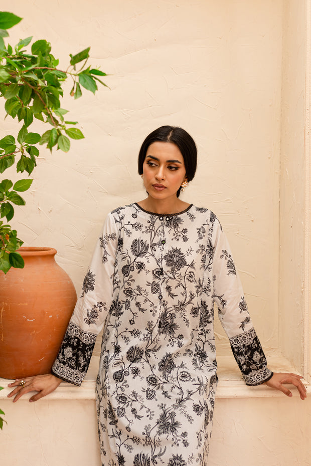 Zahviya 2Pc - Printed Lawn Dress