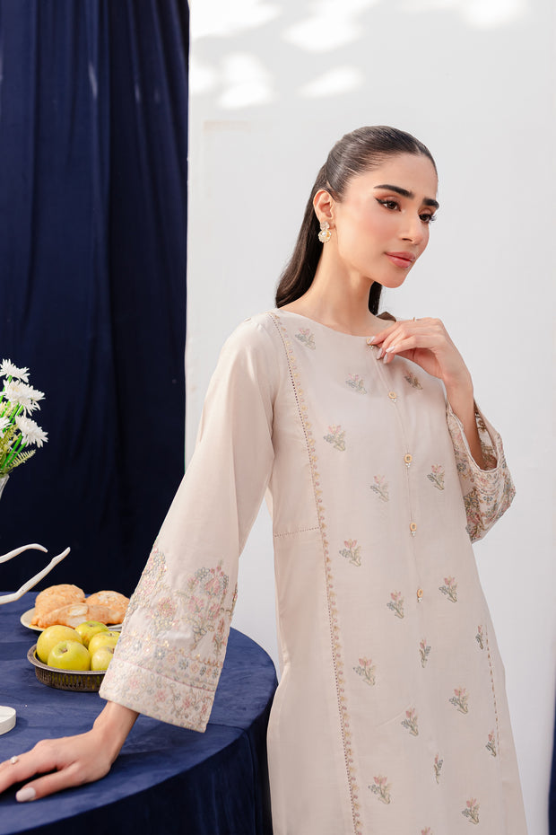 Dinar 2Pc - Embroidered Lawn Dress