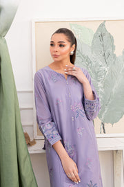 Misty Dove 2pc - Embroidered Lawn Dress
