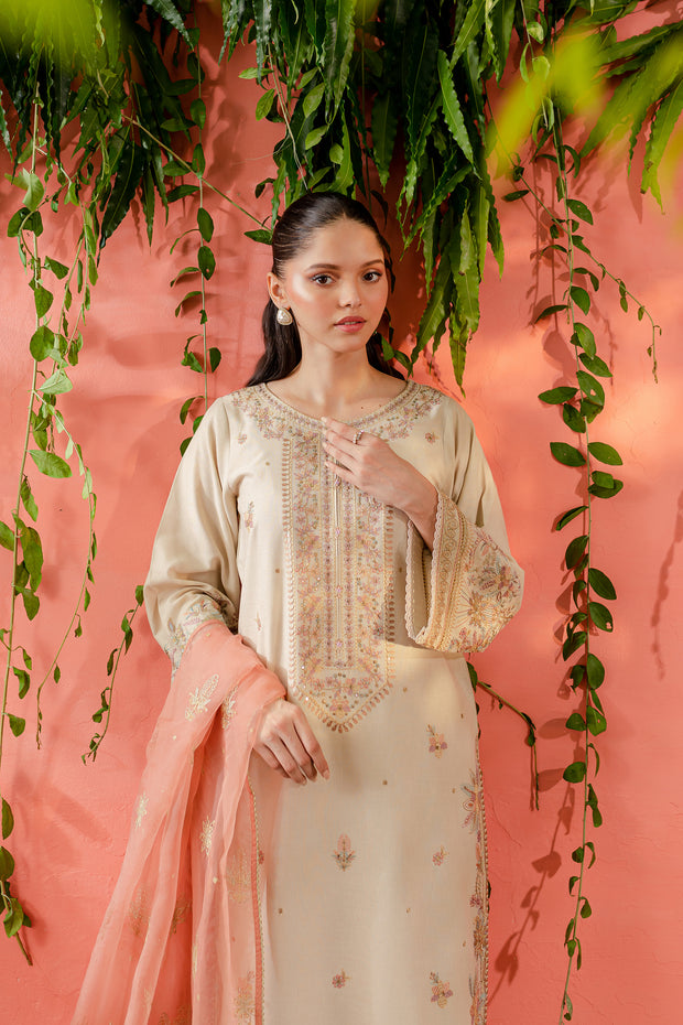 Kurt 3Pc - Embroidered Karandi Dress