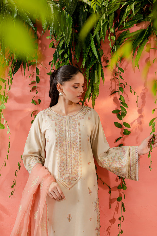 Kurt 3Pc - Embroidered Karandi Dress