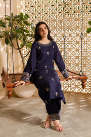 Moonlight 2Pc - Embroidered Khaddar Dress