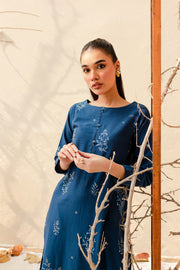 Pipier 2Pc - Embroidered Khaddar Dress