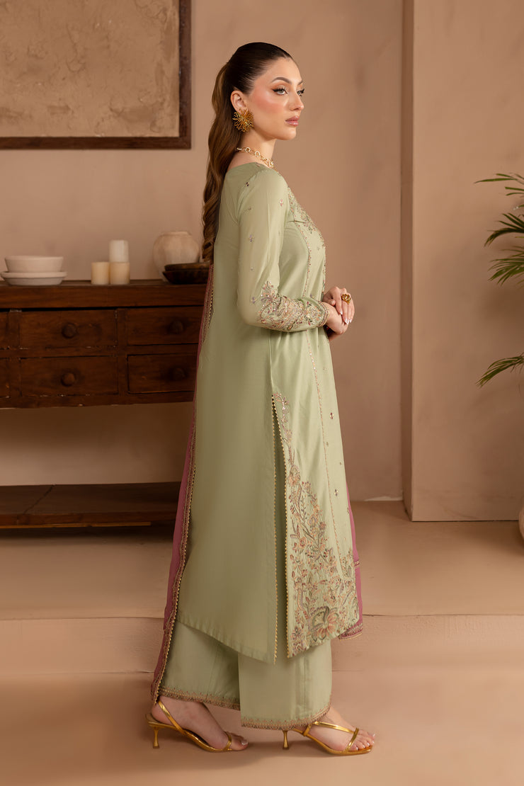 Medow Mist 3Pc - Embroidered Lawn Dress