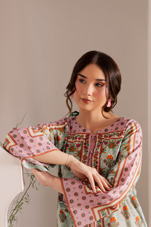 Sasha 2Pc - Printed Lawn Dress