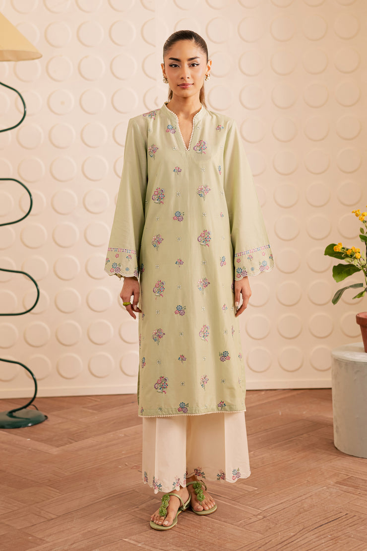 Sage Whisper 2pc - Embroidered Lawn Pret
