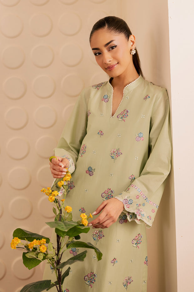 Sage Whisper 2pc - Embroidered Lawn Pret