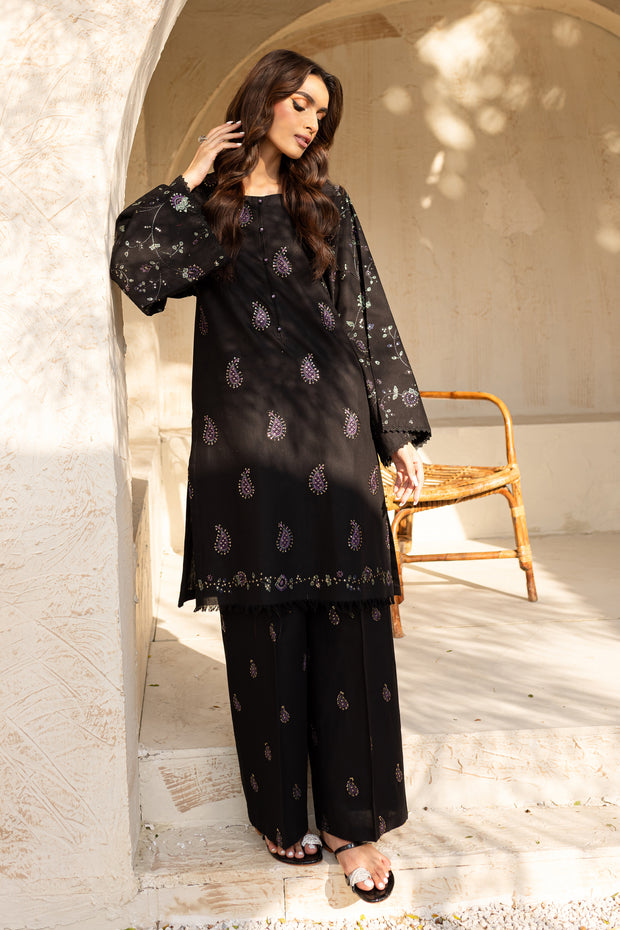 Henim 2Pc - Embroidered Khaddar Dress