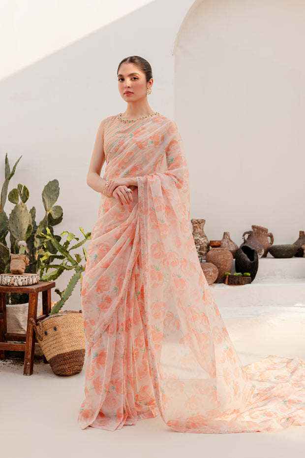 Aspin 4Pc - Luxe PRET Saree