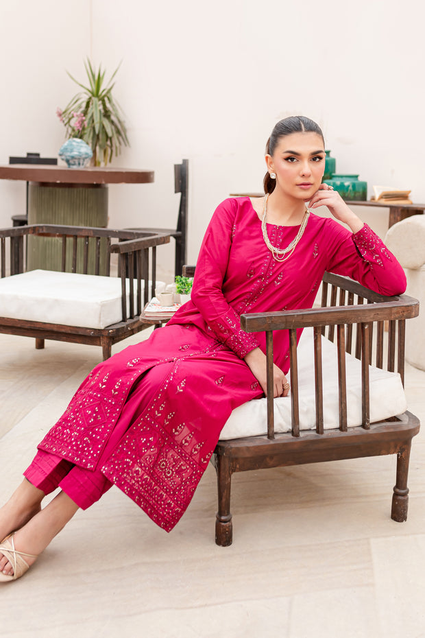 Arzen 2Pc - Embroidered Lawn Dress