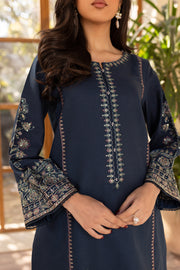 Ocean Bay 2Pc - Embroidered Khaddar Dress