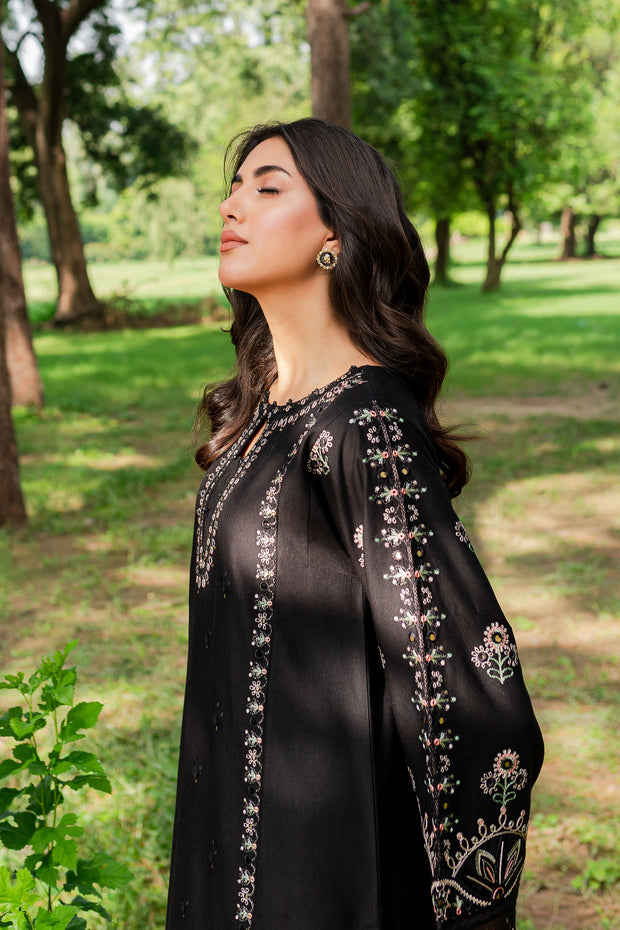 Smoky 2Pc - Embroidered Karandi Dress