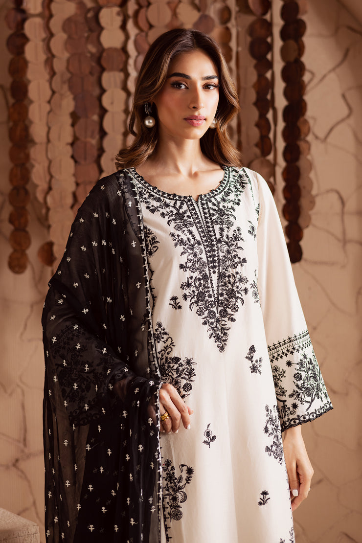 Parwana 3Pc - Embroidered Lawn Dress