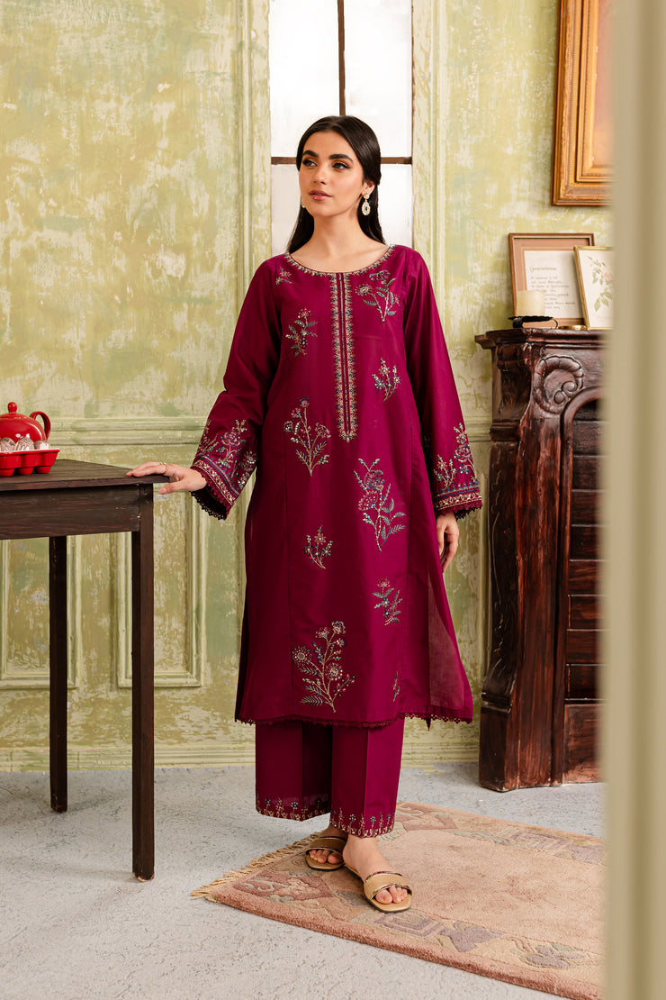 Viola 2Pc - Embroidered Lawn Dress