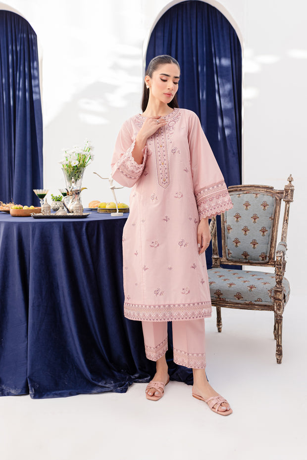 Asher 2Pc - Embroidered Lawn Dress