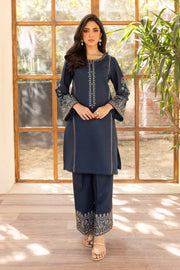 Ocean Bay 2Pc - Embroidered Khaddar Dress