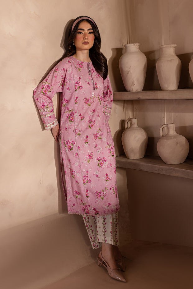 Phil 2Pc - Printed Khaddar Dress