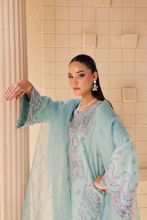 Elise 3Pc - Embroidered Lawn Dress