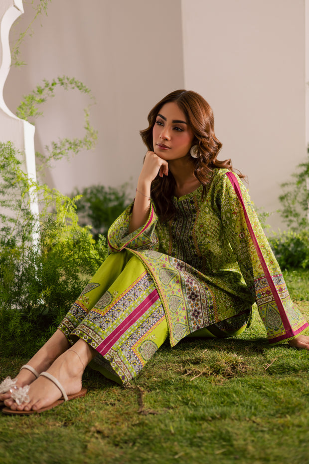Tinker Bell 2Pc - Printed Lawn Dress