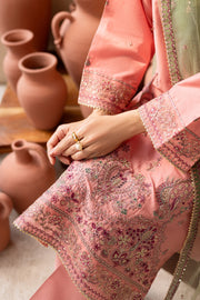 Anastasia 3Pc - Embroidered Solid Dress
