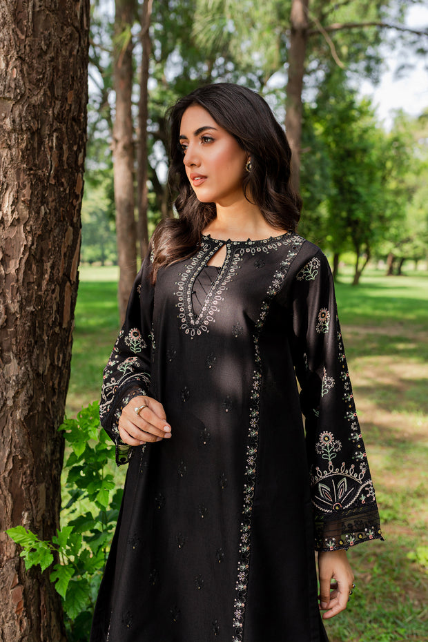Smoky 2Pc - Embroidered Karandi Dress