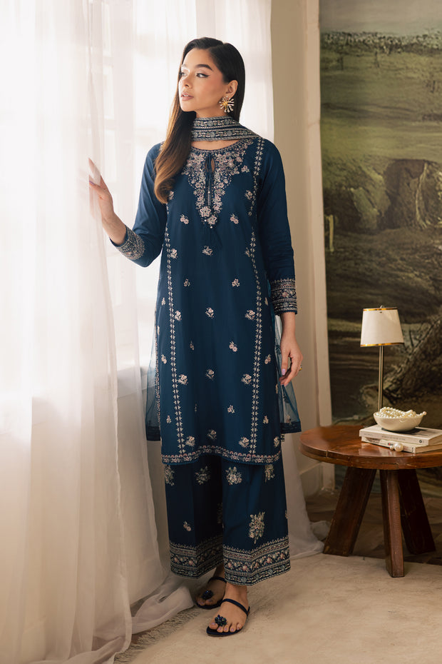 Maneezay 3Pc - Embroidered Lawn Pret