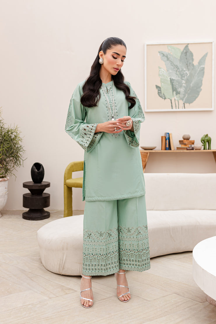 Axel 2Pc - Embroidered Lawn Dress