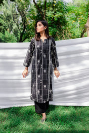 Black Morocco 2Pc - Printed Cambric Dress