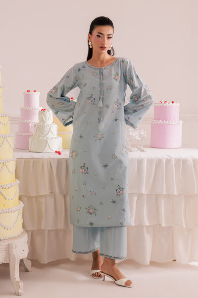 Sky Blush 2Pc - Embroidered Casual Pret