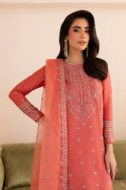 Fika 3Pc - Embroidered Solid Dress