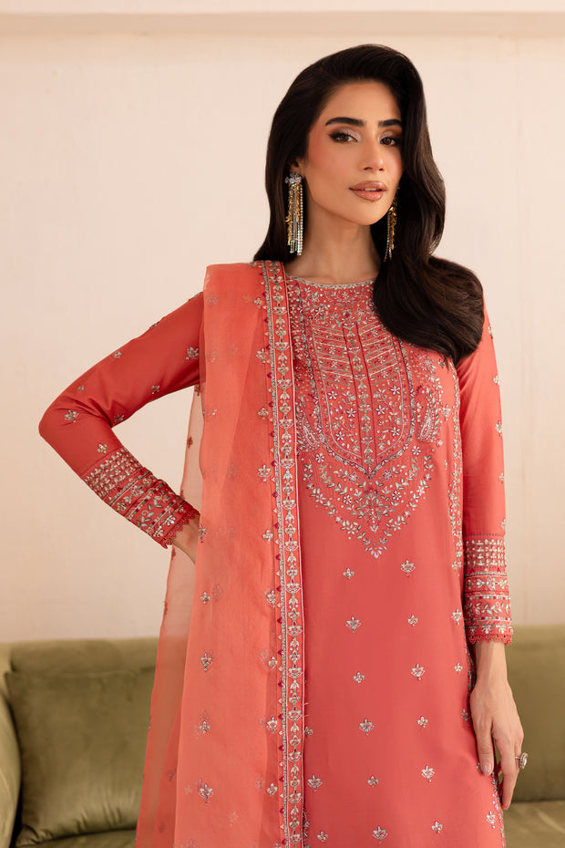 Fika 3Pc - Embroidered Solid Dress
